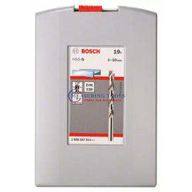Bosch Probox HSS-G, 1-10 Mm (19pcs) Metal Drill Bits