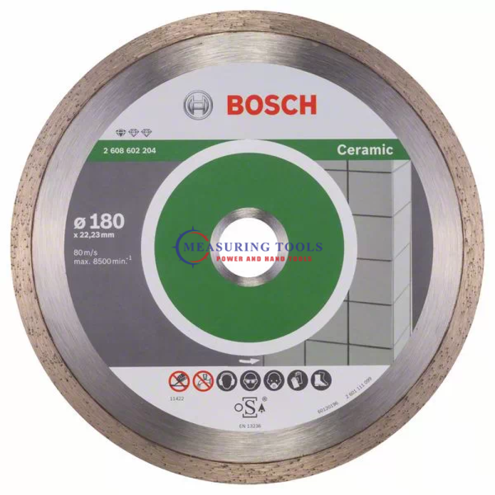 Bosch Professional For Ceramic 180 Mm X 22,23 Mm X 1,6 Mm Diamond Cutting Disc Professional Diamond cutting disc image