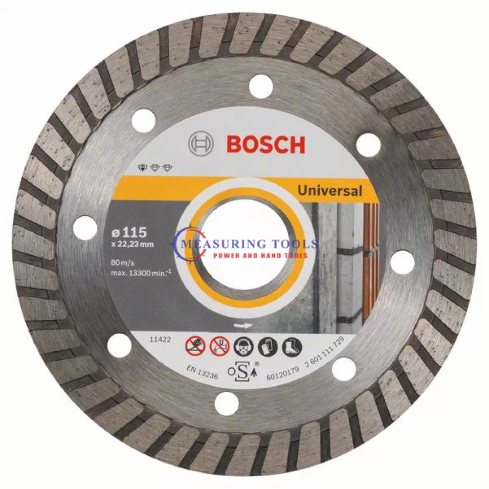 Bosch Professional For Universal Turbo 115 Mm X 22,23 Mm X 2 Mm Diamond Cutting Disc Professional Diamond cutting disc image
