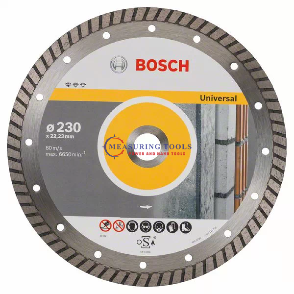 Bosch Professional For Universal Turbo 230 Mm X 22,23 Mm X 2,5 Mm Diamond Cutting Disc Professional Diamond cutting disc image