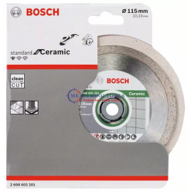 Bosch Professional For Ceramic 115 Mm X 22,23 Mm X 1,6 Mm Diamond Cutting Disc