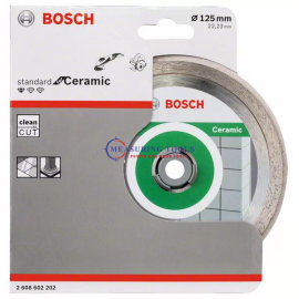 Bosch Professional For Ceramic 125 Mm X 22,23 Mm X 1,6 Mm Diamond Cutting Disc