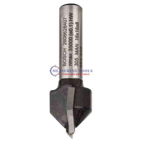 Bosch Routing V-groove Bits 8 Mm, D1 16 Mm, L 16 Mm, G 45 Mm, 90 Routing bits image