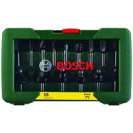 Bosch Routing 15pcs Routerbit Set (8mm)
