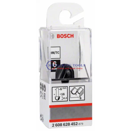 Bosch Routing Core Box Bit 6 Mm, R1 8 Mm, D 16 Mm, L 12,4 Mm, G 45 Mm Routing bits image