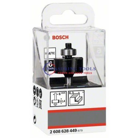 Bosch Routing Rabbeting Bit 6mm D25,4mm, L12,4mm, G54mm Routing bits image