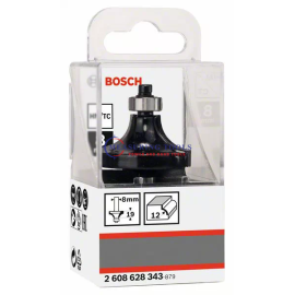 Bosch Routing Roundover Bits 8 Mm, R1 12 Mm, L 19 Mm, G 60 Mm