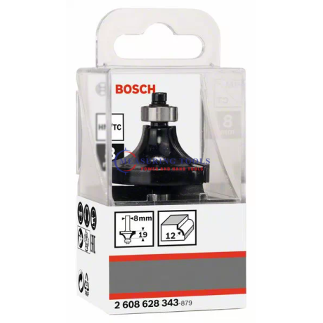 Bosch Routing Roundover Bits 8 Mm, R1 12 Mm, L 19 Mm, G 60 Mm Routing bits image
