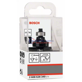 Bosch Routing Roundover Bits 8 Mm, R1 6 Mm, L 13,2 Mm, G 53 Mm