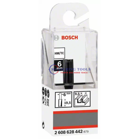 Bosch Routing Straight Bit 6 Mm, D1 10 Mm, L 19,6 Mm, G 51 Mm Routing bits image