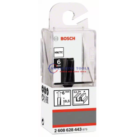 Bosch Routing Straight Bit 6 Mm, D1 13 Mm, L 19,6 Mm, G 51 Mm