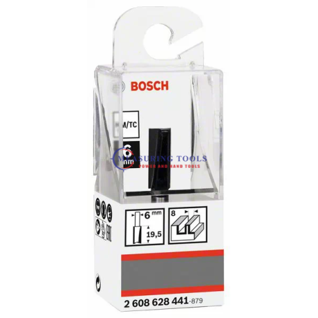 Bosch Routing Straight Bit 6 Mm, D1 8 Mm, L 19,6 Mm, G 51 Mm Routing bits image