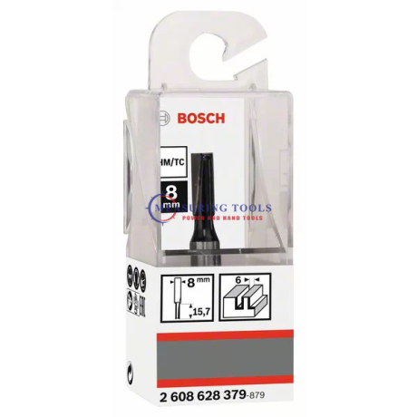 Bosch Routing Straight Bits 8 Mm, D1 6 Mm, L 16 Mm, G 48 Mm Routing bits image