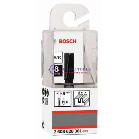 Bosch Routing Straight Bits 8 Mm, D1 8 Mm, L 20 Mm, G 51 Mm Routing bits image