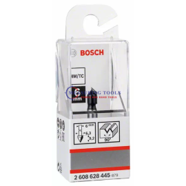 Bosch Routing V-grovee Bit 6 Mm, D1 6 Mm, L 9,2 Mm, G 45 Mm, 90