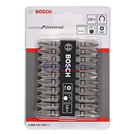 Bosch 10pcs Double Ended SDB Set PH2; PH2; 65 Mm Screw Driver Bits Screwdriver bits image