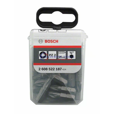Bosch Extra Hard PZ 2, 25 Mm (tictac Box) (25 Pcs) Screw Driver Bits Screwdriver bits image