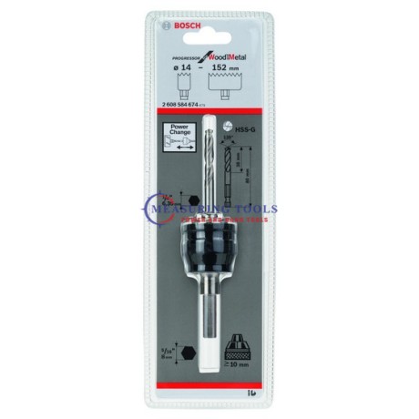 Bosch Power-Change Adapter 8 Mm Hex Shank SDS-plus adapters holesaws image
