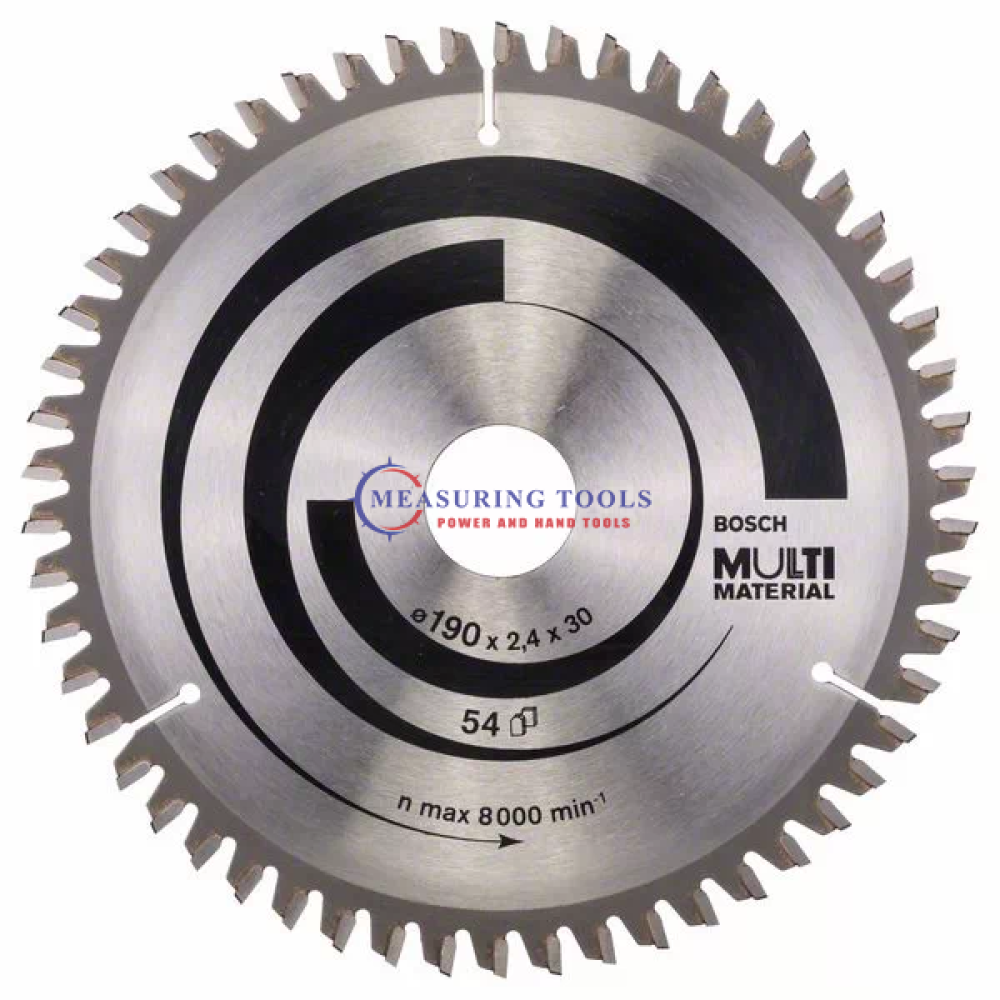 Bosch Multi Material, 190 Mm X 30 Mm X 2,4mm, 54T Circular Saw Blades Standard Circular saw blade image
