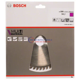 Bosch Multi Material, 190 Mm X 30 Mm X 2,4mm, 54T Circular Saw Blades