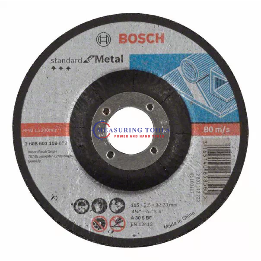 Bosch Standard For Cutting Disc With Depressed Centre, 115 Mm, 22.23 Mm, 2,5 Mm Standard Cutting/grinding discs image
