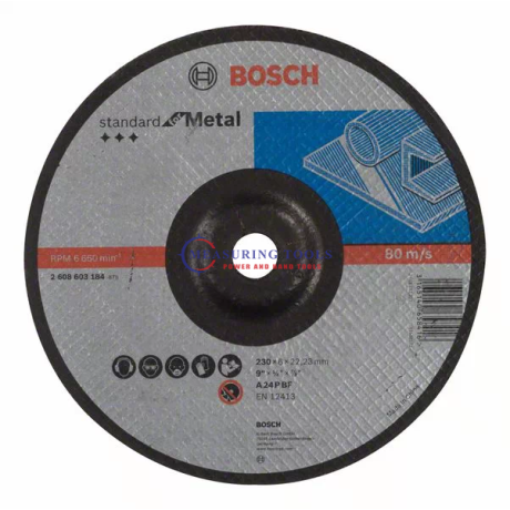 Bosch Standard For Grinding Disc With Depressed Centre, 230 Mm, 22,23 Mm, 6,0 Mm Standard Cutting/grinding discs image