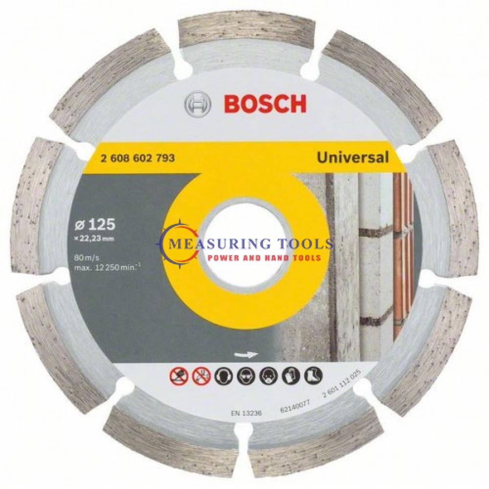 Bosch Universal 125 Mm X 22,23 Mm X 1,6 Mm Diamond Cutting Disc Standard Diamond cutting disc image