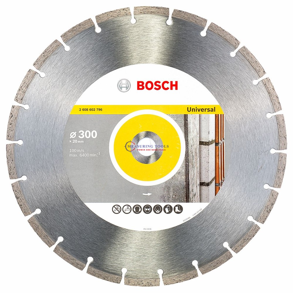 Bosch Universal 300 Mm X 20,00+25,40 Mm X 3,1 Mm Diamond Cutting Disc Standard Diamond cutting disc image