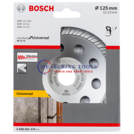 Bosch Standard For Universal Turbo 125 X 22.23 X 5 Mm Diamond Grinding Head