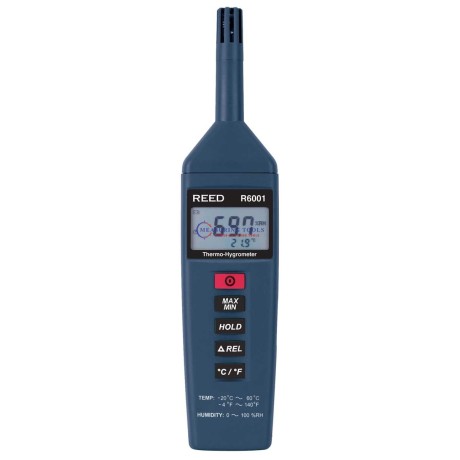 Reed R6001 Thermo-Hygrometer, 0/100%Rh, -4/140F, -20/60C Thermo-Hygrometers image