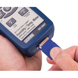 Reed SD-3007 Thermo-Hygrometer W/ Type K Thermocouple, Data Logger Reed SD-3007 Thermo-Hygrometer W/ Type K Thermocouple, Data Logger