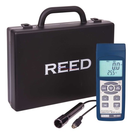 Reed SD-4307 Conductivity/Tds/Salinity Meter, Data Logger Water Quality Meters image