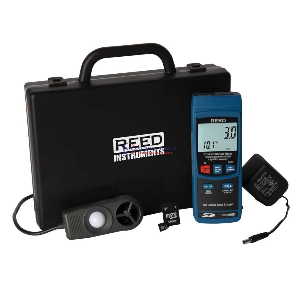 Reed R7000sd-Kit Data Logging Vibration Meter With Power Adapter And Sd Card Force, Torque & Vibration Meters image