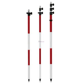 SinoGnss Quick Change Aluminum Prism Pole With Fixed Tip, Length 1.7-5m