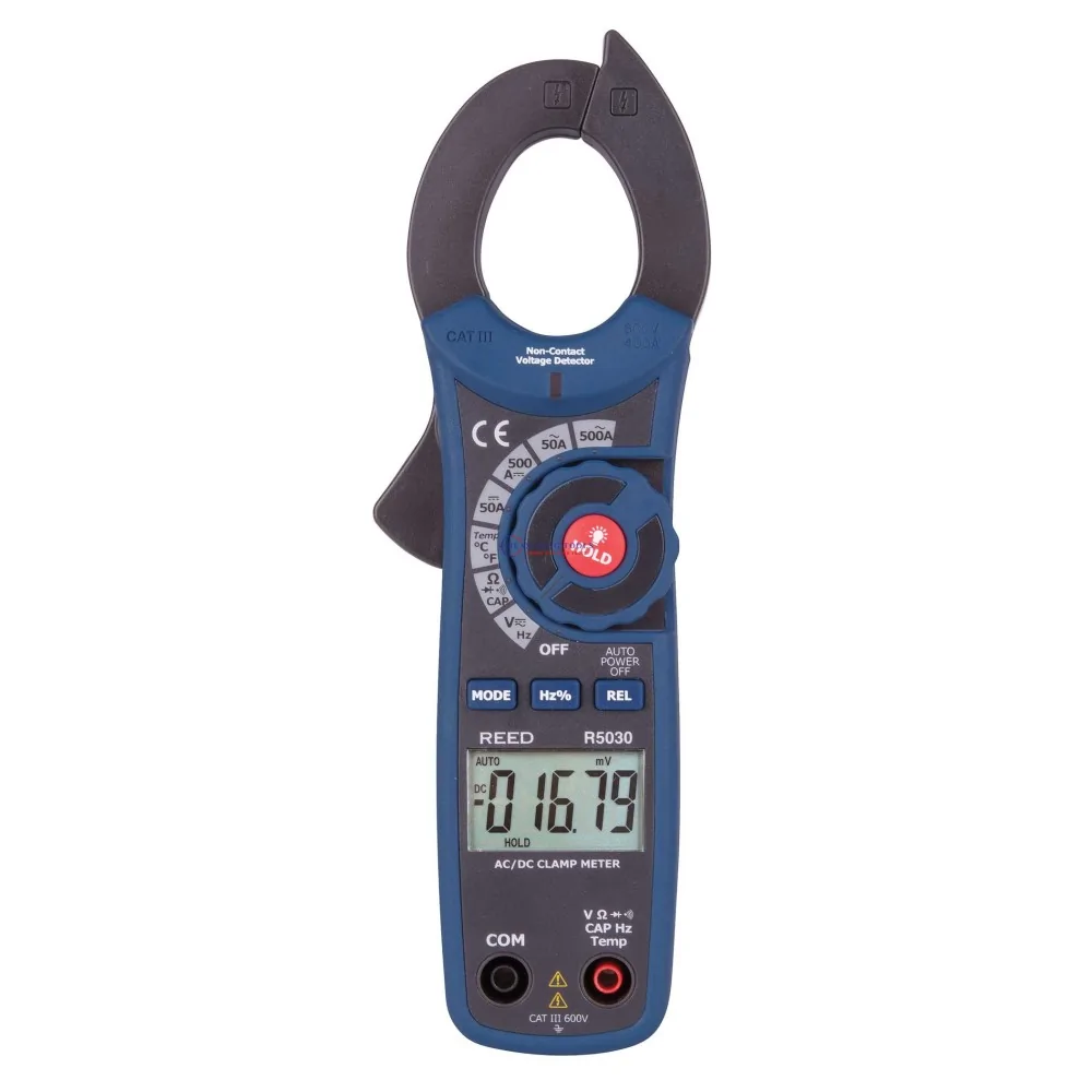 Reed R5030 Clamp Meter, 500A AC/DC W/Temp Clamp Meters image