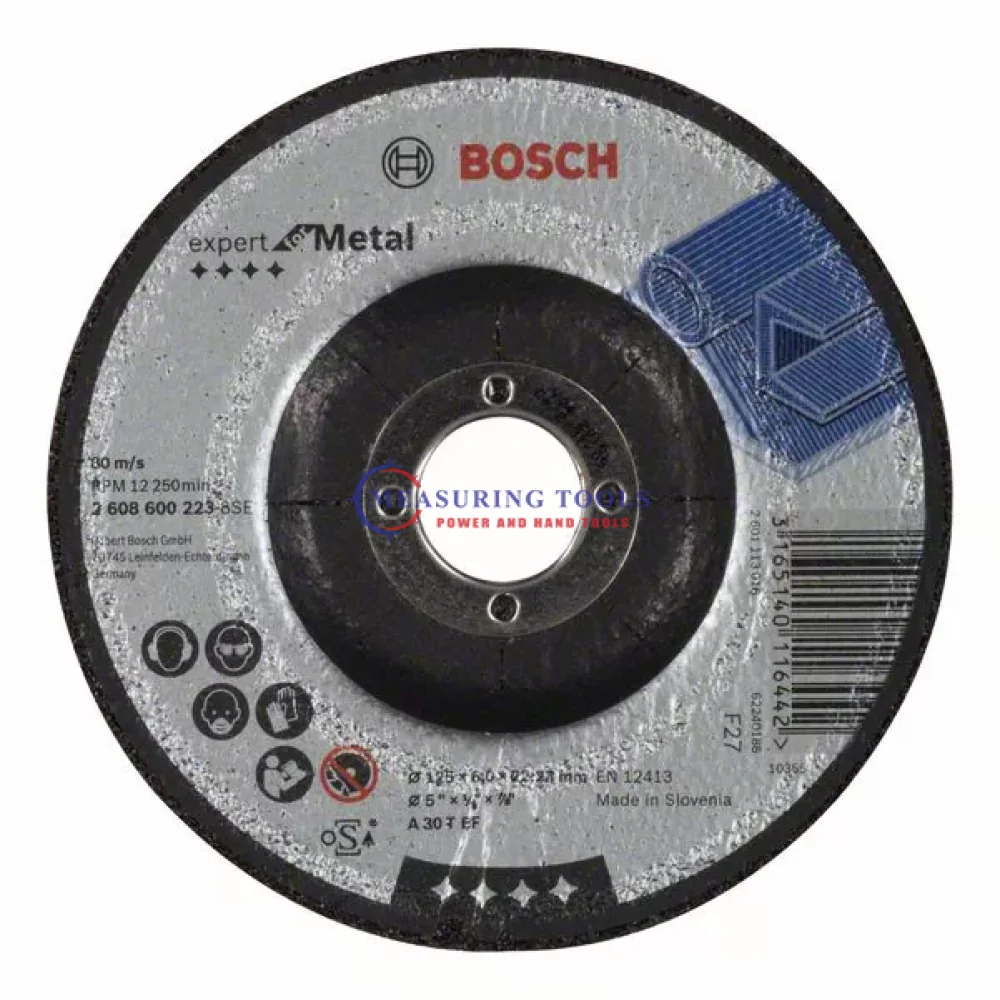 Bosch Expert For Grinding Disc With Depressed Centre, 125 Mm, 22,23 Mm, 6,0 Mm