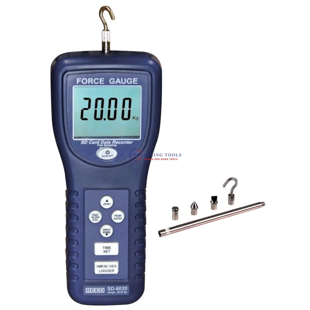 Reed SD-6020 Force Gauge, 20kg, Data Logger