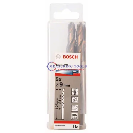 Bosch HSS-Co, DIN 338 9 X 81 X 125 Mm (5pcs) Metal Drill Bits HSS-Co Metal drill bits image