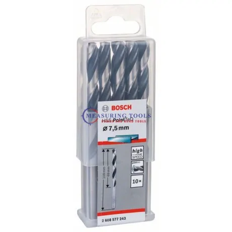 Bosch HSS PointTeQ DIN 338 7,5 X 69 X 109 Mm (10pcs) Metal Drill Bits HSS PointTeQ Metal drill bits image
