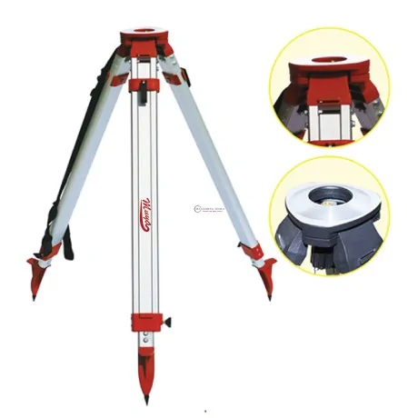 Muya G21013 Aluminum Flat Head Square Tube Dual Lock Tripod, Black Instrument Tripods image