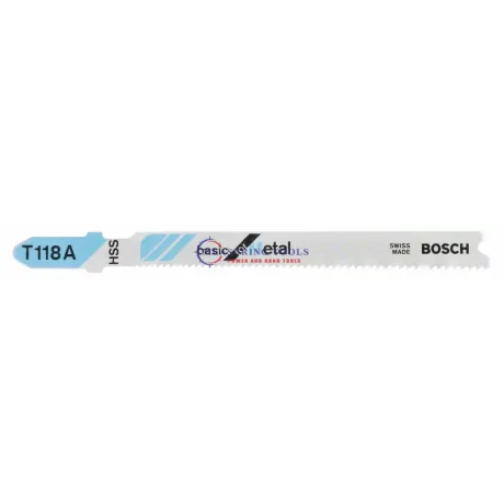 Bosch T 118 A Basic For Metal (5pcs) Jig Saw Blades Jigsaw blades image
