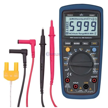 Reed R5007 True Rms Digital Multimeter, 600v Ac/Dc Multimeters image
