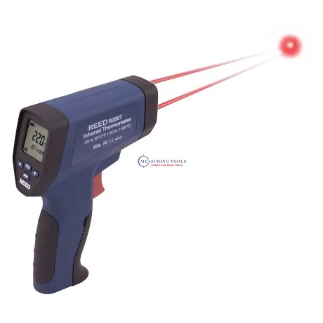 Reed R2007 IR Thermometer Dual Laser, 50:1, -58/2012F, -50/1100C  image