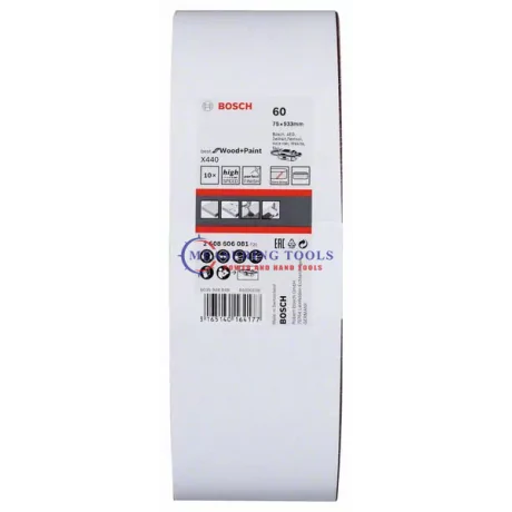 Bosch 75 X 533 Mm, 60 Grit (10pcs) Sanding Belts Sanding belts image