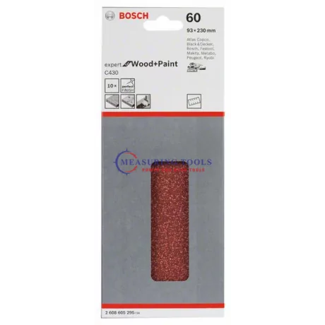 Bosch Clamped Sanding Sheet Expert For Wood 93 X 230, 60 (10pcs) Sanding sheets image
