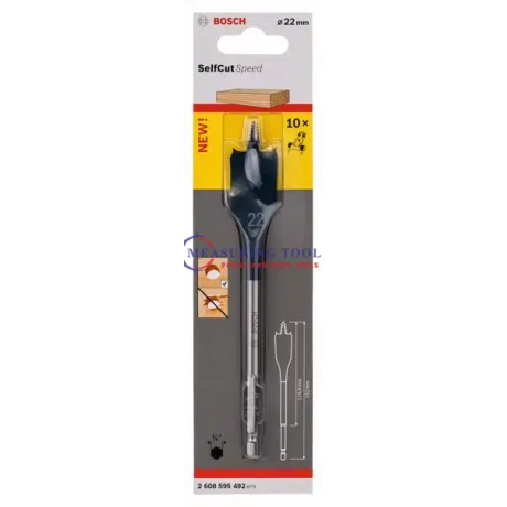 Bosch Hexagon 22 X 152 Mm Wood Drill Bits Self Cut Speed spade Wood Drill Bits image