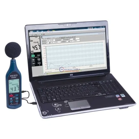 Reed R8080 Sound Level Meter, Bar graph, Data Logger Sound Level Meters image