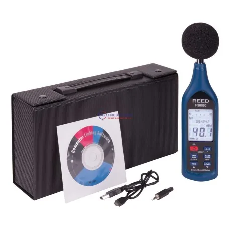 Reed R8080 Sound Level Meter, Bar graph, Data Logger Sound Level Meters image