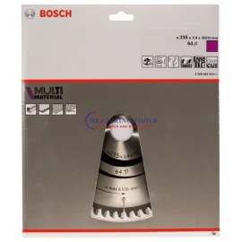 Bosch Multi Material, 235 Mm X 30/25 Mm X 2,4 Mm, 64T Circular Saw Blades