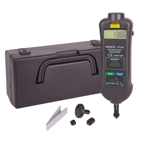 Reed R7150 Tachometer, Photo/Contact, 99,999 Rpm/19,999 Rpm Stroboscopes image